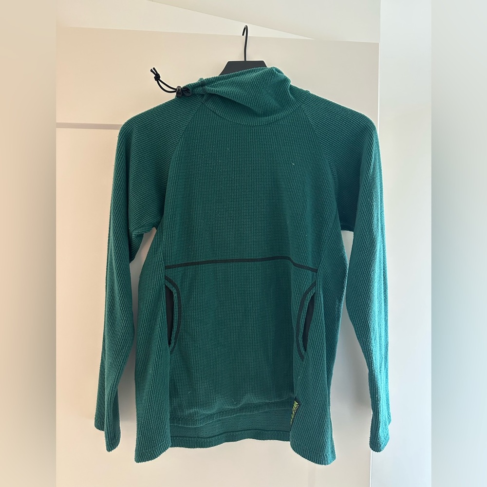 Melanzana Green hooded fleece women’s M
